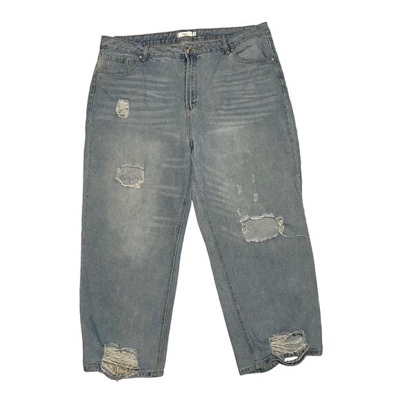 Rue21 Women's Size 22 Distressed Blue Jeans - Picture 1 of 8